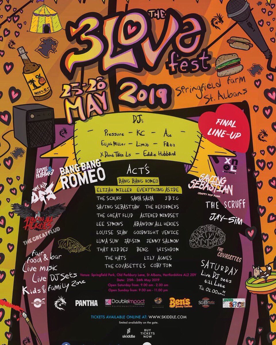 THIS WEEKEND! We play 3 Love Fest, hit us up for last min tix 🌸