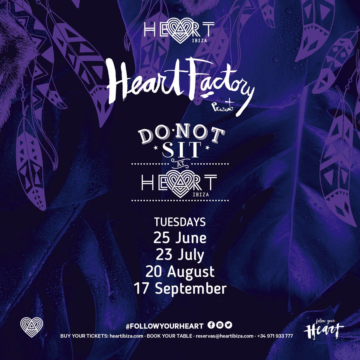 DJBEHROUZ's tweet photo. Excited to announce our @donotsit_ Ibiza dates for the summer at @heartibiza! If you felt the magic last year, wait until you see what we have planned this year! ✨❤️ #DoNotSitAtHeart #DoNotSitInIbiza #Ibiza2019 https://t.co/4o377IY576