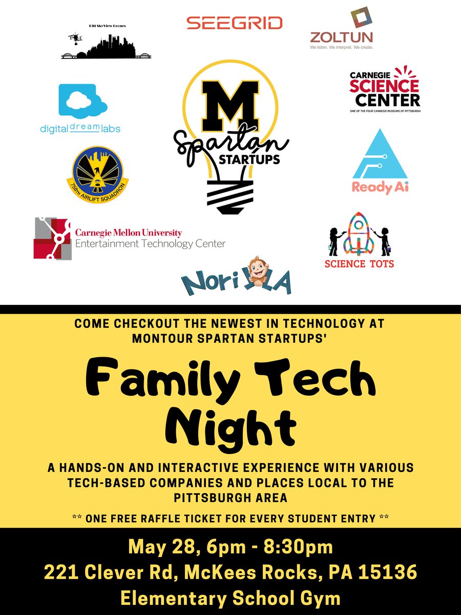 hilltopspartan's tweet photo. @montrepeneurs Family Tech Night is right around the corner! Hope to see you there! #Tech4All #MontourProud https://t.co/EOkHxGDoXF