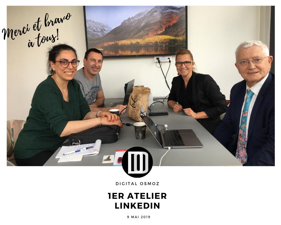 so_godard's tweet photo. Quel usage faire de #LinkedIn, comment l'intégrer dans sa #stratégie de #communication ? Et bien d'autres encore. 1001 questions auxquelles chacun à trouver ses réponses. Rapide retour en images sur l'Atelier de Digital Osmoz, le 09/05/19. ▶️https://t.co/fllF1awVc5 https://t.co/O7APbi6yjP