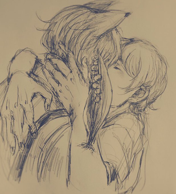 5月23日はキスの日らしいけどうちの子がキスをしたいからキスの日関係なくよその子にキスしてるのtwitterイラスト検索結果
