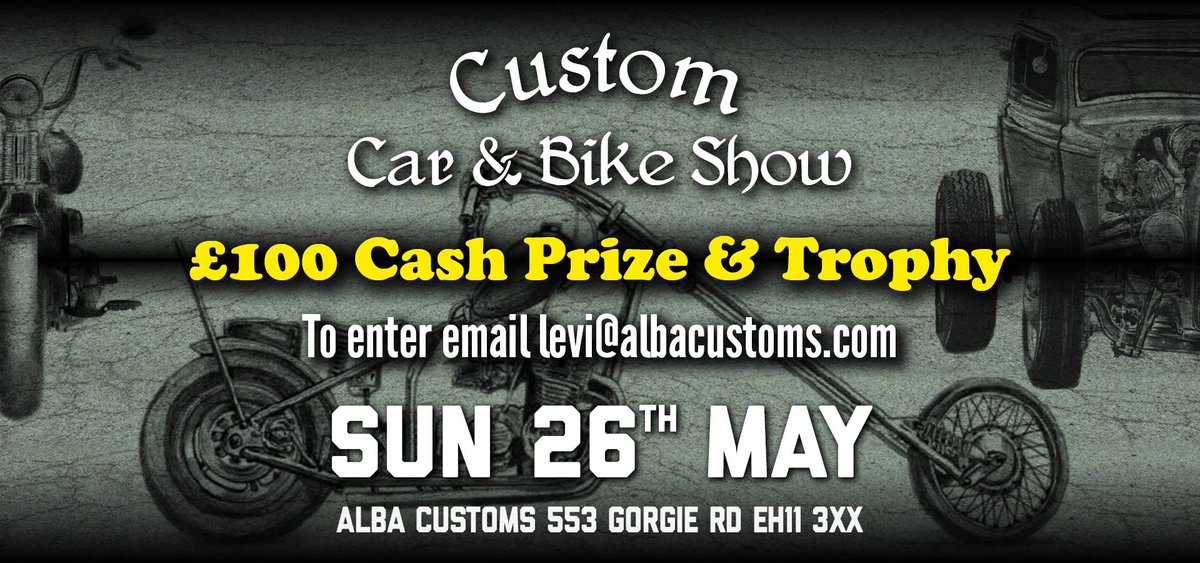 AlbaCustoms's tweet photo. Demo Weekend - Check out Indian Motorcycle at Alba Customs and take a free demo ride on the all-new 2019 line-up, custom bikes and cars
https://t.co/CtGWVWE5a8
#albacustoms #custom #motorcycle #edinburgh #glasgow #scotland #cruiser #tourer #bagger #indian #victory #norton #harley https://t.co/Q5i91xZC3L