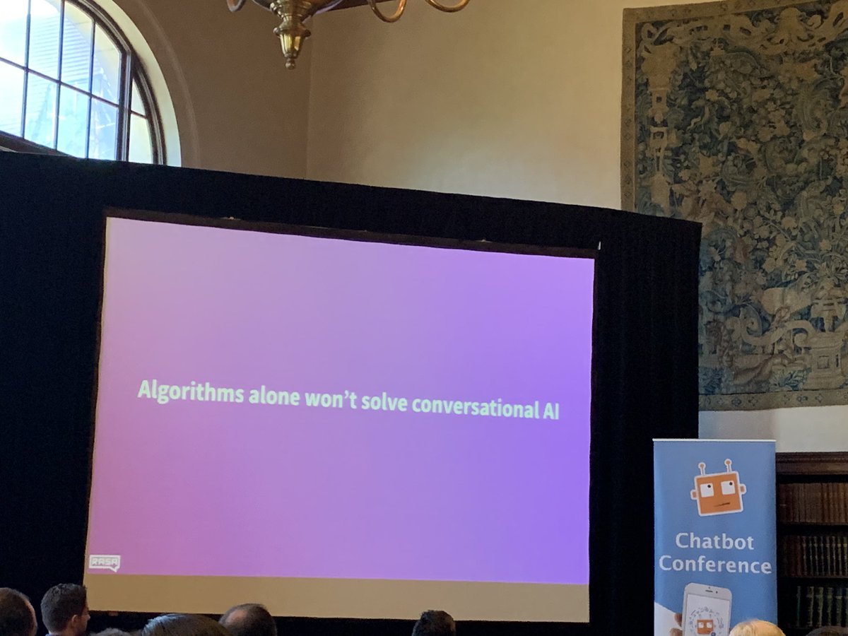 shivania's tweet photo. Itโs about a product cross functional teams #chatbotlife #chatbotconference @alexweidauer #good-insights https://t.co/u8Y9M0Y0CN