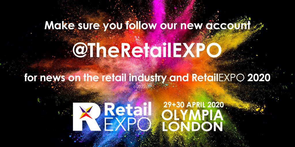 DesignInRetail's tweet image. FOLLOW our new account @TheRetailEXPO for content, news, updates and more from the retail industry and #RetailEXPO20 #retailtech #retaildesign #digitalsignage