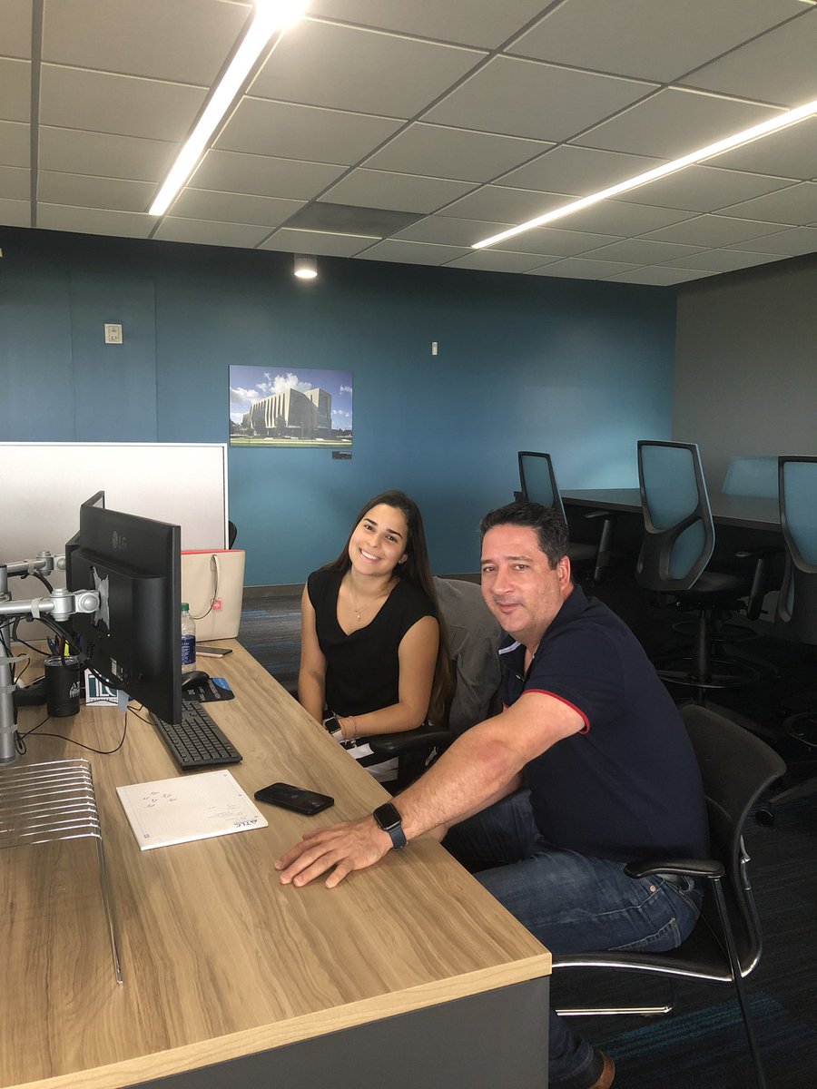 VGBermudez's tweet image. Our Technology intern, Maria Barreat, kicking off her training with our Technology Project Manager, JC Perez @supercubanazo Welcome aboard! @TLC_Engineering #TeamTLC #ThinkListenCreate #technology