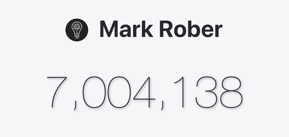 Mark Rober on Twitter "New left most digit, who dis?…