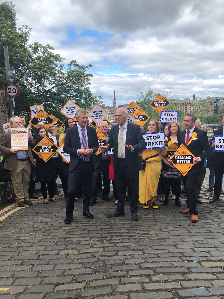 WandL_LibDems's tweet photo. RT LibDems: RT vincecable: Campaigning in Edinburgh with Willie Rennie and lively activists. Our message in Scotland is crystal clear: Vote Lib Dem and help us #StopBrexit https://t.co/bOSFUiohDy
