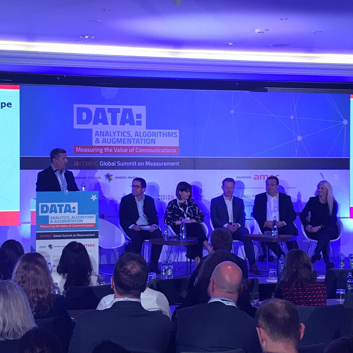 CARMA's tweet photo. Our founder and co-managing partner @mazennahawi chairing a panel on insights and trends at the @AmecOrg #AmecSummit featuring @richardbagnall #prmeasurement #mediameasurement #mediaanalysis https://t.co/0hrHC1na2T