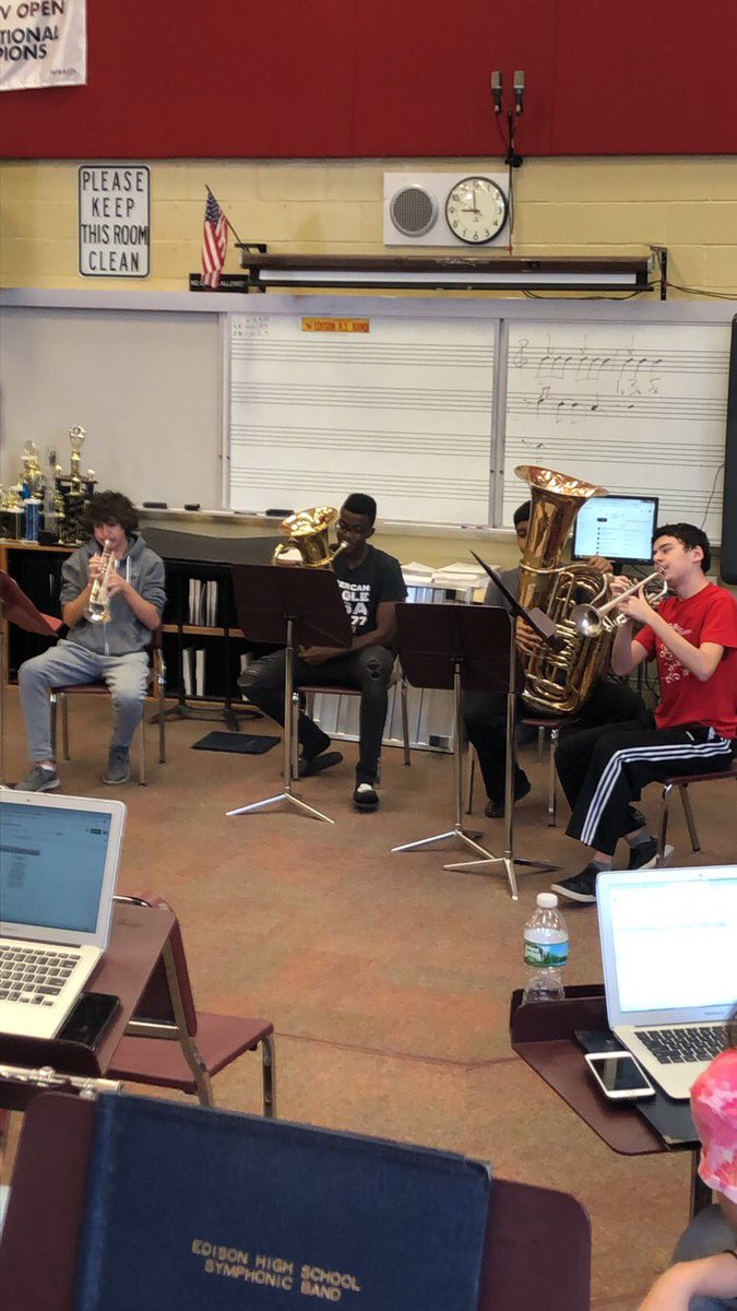 It’s chamber music time! <a href="/Edison_HS/">Edison High, NJ</a> <a href="/ehsbpo/">EHSBPO Band</a> All student lead rehearsals. Here are some Symphonic Band pictures.