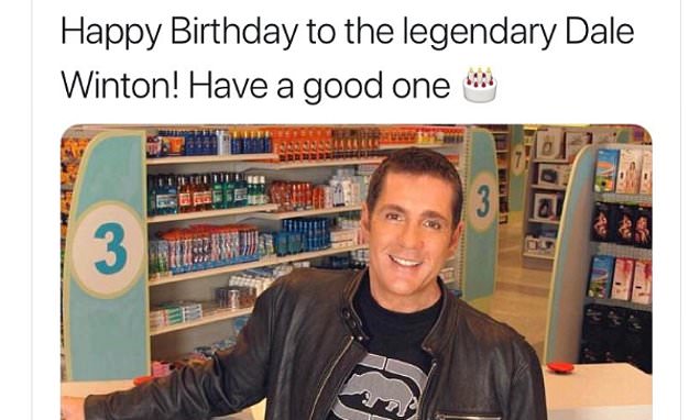 Challenge TV wishes Dale Winton happy birthday  