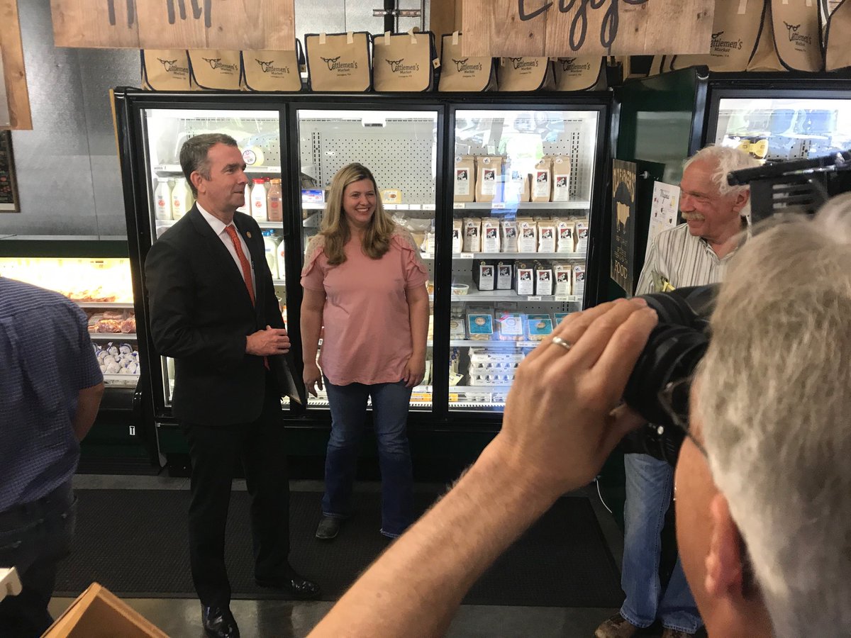 JessicaWSLS's tweet image. Gov. Ralph Northam is in Lexington today, minutes before the results of the investigation into his controversial 1984 yearbook are released.