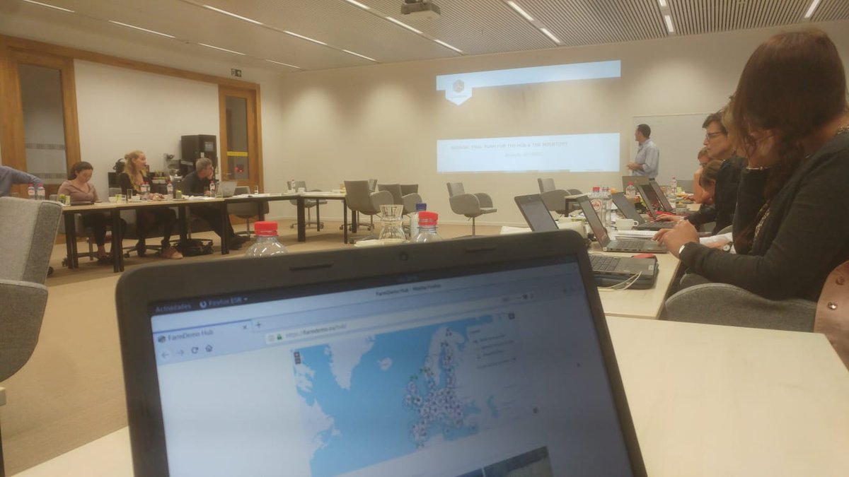 AgriDemoF2F (@agridemof2f) on Twitter photo Almost last intervention of the day. <a href="/o_miguelcordero/">Miguel Cordero Souto</a> and <a href="/lies_debruyne/">Lies Debruyne</a> to chair the session on last developments for <a href="/FarmDemoHub/">FarmDemo Hub</a>: more farms, more languages, more interactive, connected with the EIP... pushing <a href="/FarmDemoHub/">FarmDemo Hub</a> further! Almost last intervention of the day. <a href="/o_miguelcordero/">Miguel Cordero Souto</a> and <a href="/lies_debruyne/">Lies Debruyne</a> to chair the session on last developments for <a href="/FarmDemoHub/">FarmDemo Hub</a>: more farms, more languages, more interactive, connected with the EIP... pushing <a href="/FarmDemoHub/">FarmDemo Hub</a> further!