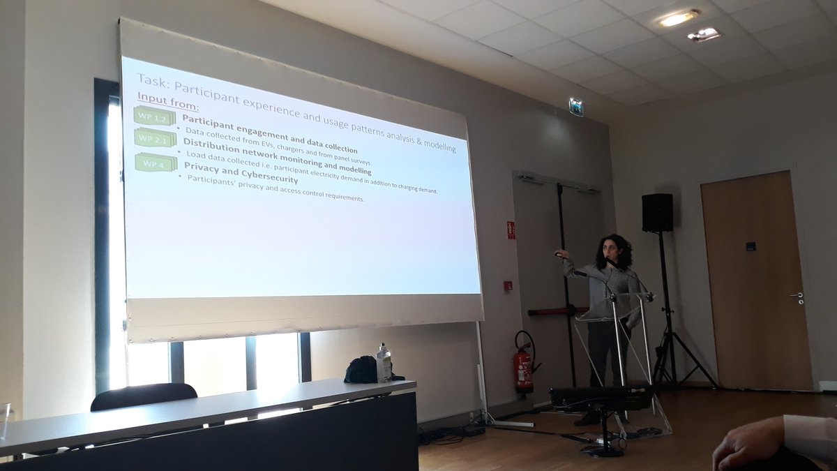criscorchero's tweet photo. We continue T28 closing event with @myriamnea explaining in detail their #e4Future V2G project, ambitious and challenging!! #Task28 @CESIenergy @ScienceEngUni #IEA #TCP-HEV https://t.co/krwXs4GzWK