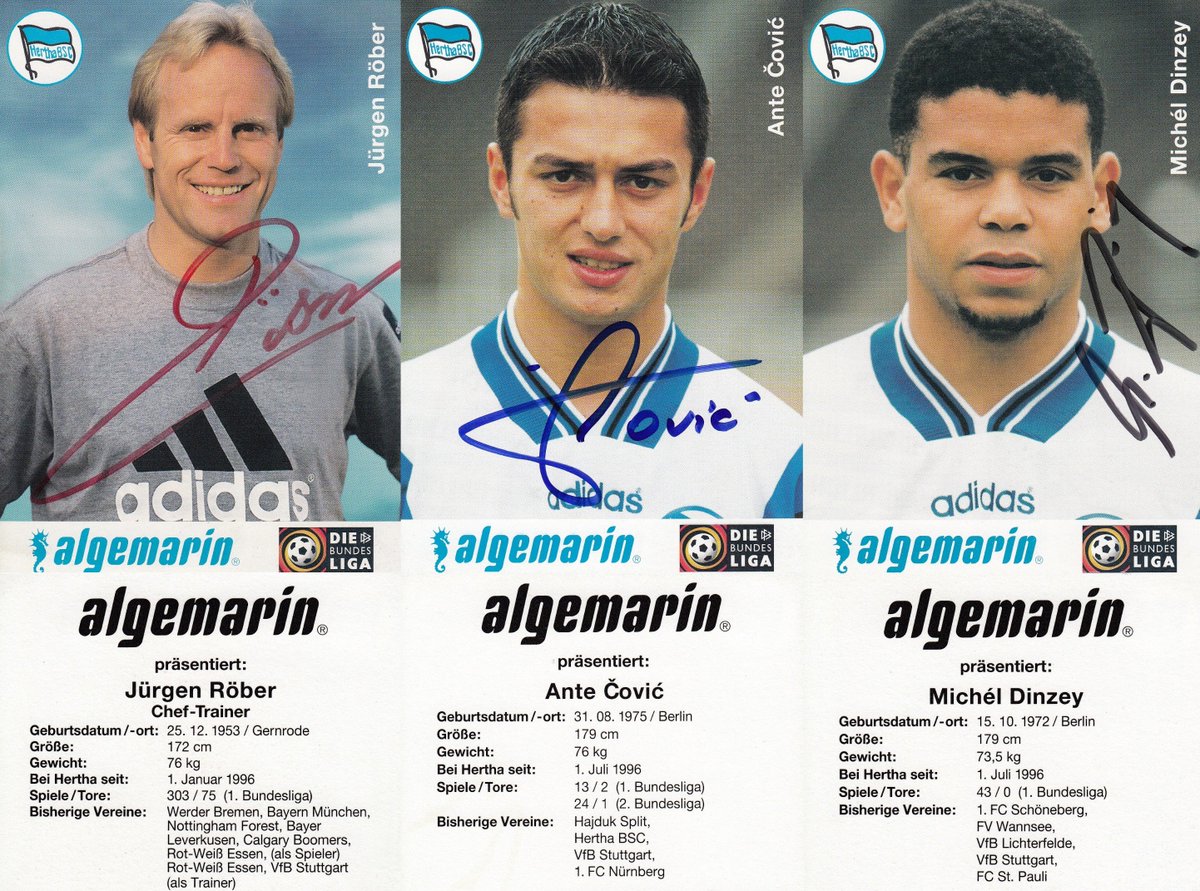 Heute vor 22 Jahren (22.05.1997): <a href="/Haching_1925/">SpVgg Unterhaching</a> - <a href="/HerthaBSC/">Hertha BSC</a> 1:2 (0:1) am 31. Spieltag der 2. <a href="/Bundesliga_DE/">BUNDESLIGA</a> 1996/1997. <a href="/antecovic14/">Ante Čović</a> 1:0 (30.) &amp; <a href="/Mazingu_Dinzey/">Michél Dinzey</a> 2:0 (48.). <a href="/HerthaBSC/">Hertha BSC</a> steigt zum vierten Mal in die 1. <a href="/Bundesliga_DE/">BUNDESLIGA</a> (1997/1998) auf. #hahohe #herthabsc #herthamuseum