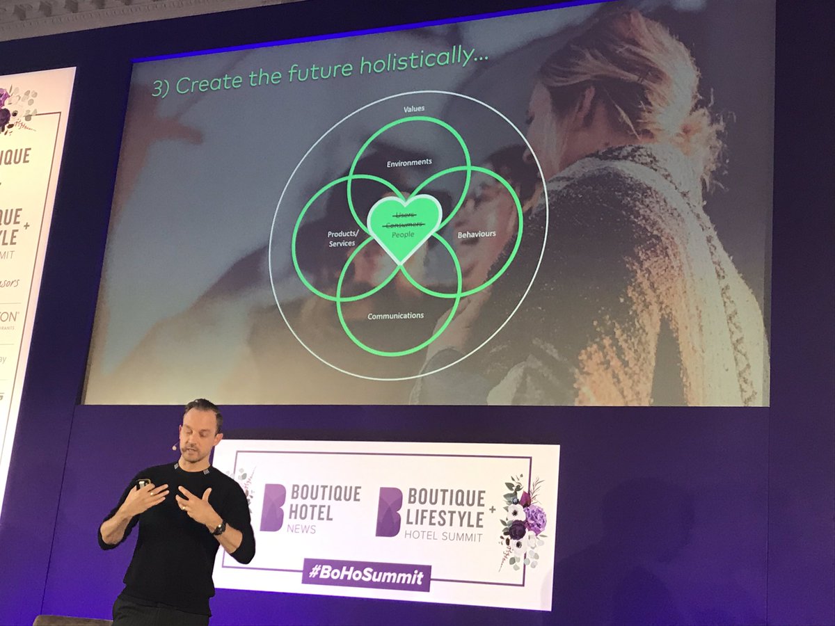 buhalis's tweet photo. Steve Ledbury of Eight Inc amazing presentation- Eight Inc. principal Steve Lidbury looks at the future of hospitality and showcases what it means to design a holistic customer journey.
At the Boutique and Lifestyle Hotel Summit 2019 #BoHoSummit #BoHoAwards. https://t.co/YA89XV6Blr