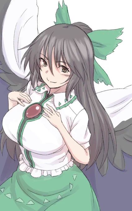 #深夜の真剣お絵描き60分一本勝負お題 霊烏路 空で挑戦 