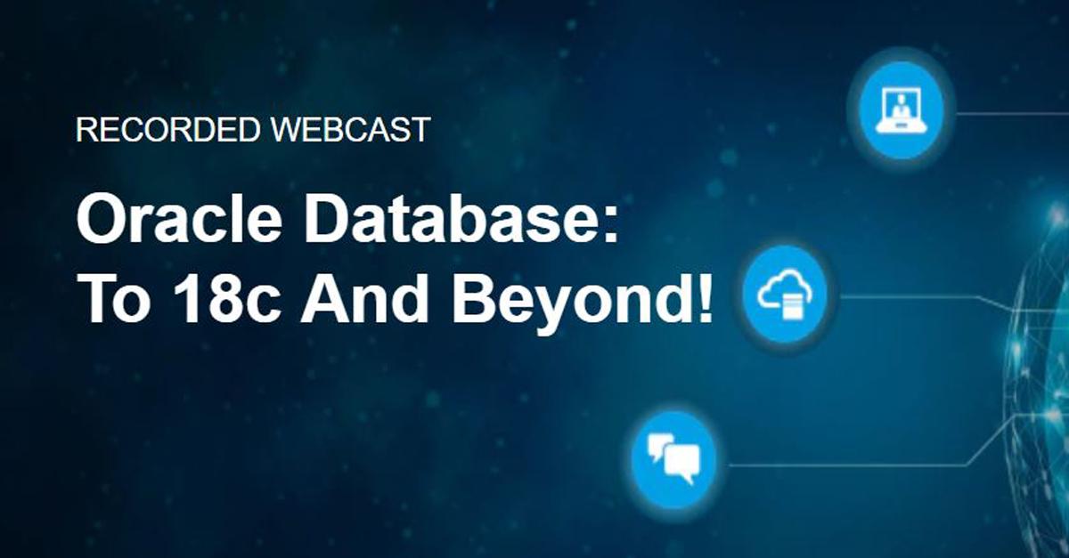 Oracle_Edu's tweet photo. Discover how you can easily take full advantage of the performance, reliability, security, and other features of the #OracleDatabase18c. Check out this webcast recording ▶ https://t.co/hR45m4nw2f https://t.co/Nuq2ff8uGx