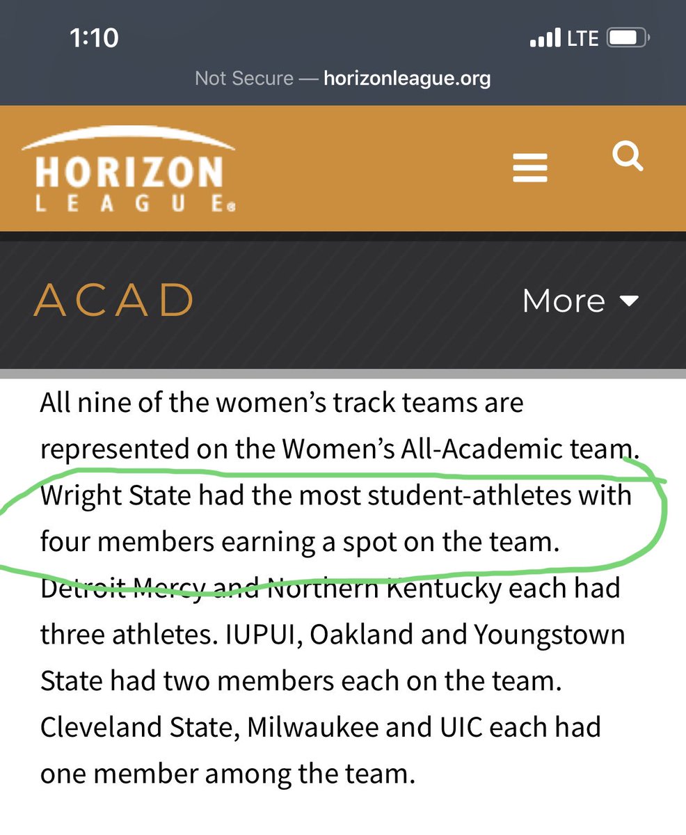 JoylynnBrown12's tweet photo. Congrats to @WSU_TF_XC on All Horizon Academic awards!! Great work @Brooklyn_Mike17 @HeckmanMaria @HayBrum21 and Tiffany Ward! https://t.co/xr2X8xeOPX
