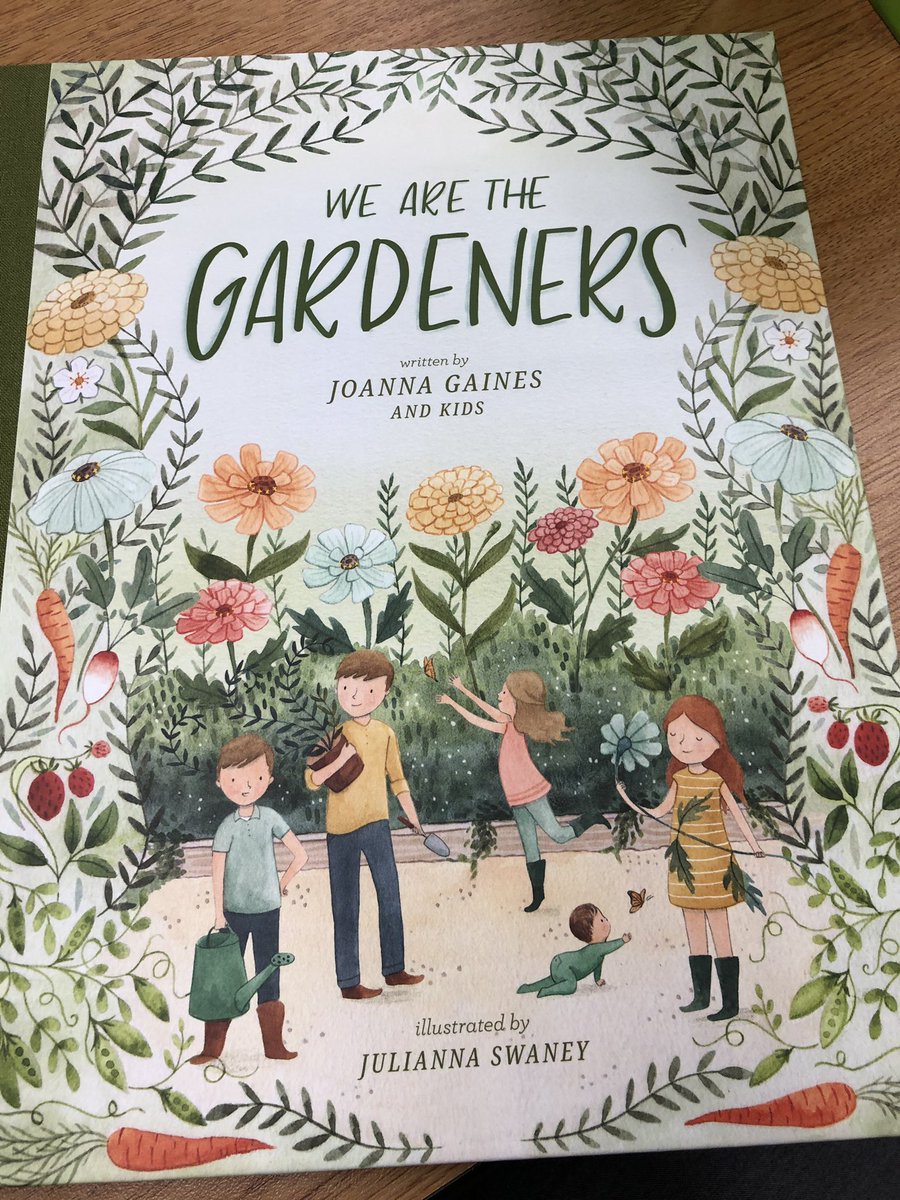 Such a cute book for my garden club. Also makes me want to restart the home garden for Laynie Bop.