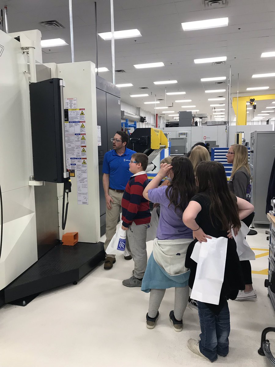 SFE_3820's tweet photo. More amazing @RollsRoyceIndy experiences to see manufacturing, science and engineering in action!  #sfestem #stoutfieldgood #wearewayne https://t.co/eWXpc80beV