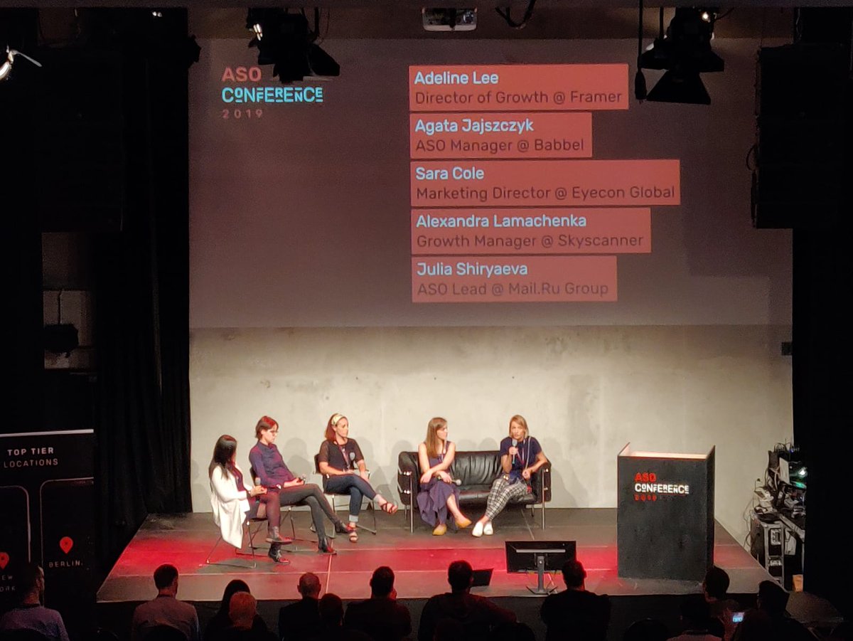 adelineleecs's tweet photo. Amazing female panel sharing experiences 😍 thanks @moritzdaan @gabetimes for inviting me to be part of this #asoconference2019 #GrowthHacking https://t.co/OkpsMUQt1m