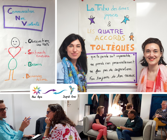 monrevepro's tweet photo. La dernière rencontre de La Tribu des âmes joyeuses 🌍 fût une soirée intense d’apprentissage du respect de soi, et de l'expression de ses besoins, avec l'exploration du 1er accord toltèque (de Miguel Ruiz) : « Ma parole est impeccable » #monrevepro #accordstolteques #LaTribu https://t.co/TyhN9F9QBa