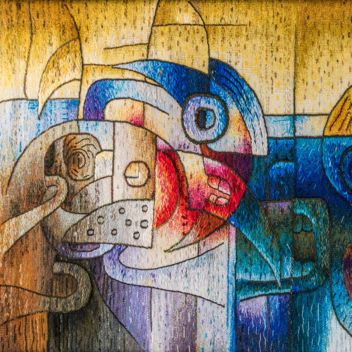 MaximoLaura's tweet image. "POSEÍDOS POR LA LUNA" #Tapestry #Art by #MaximoLaura
Size: 100cm x 120cm