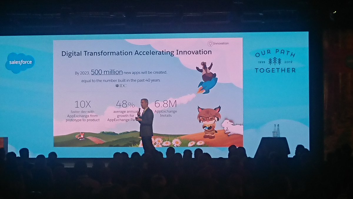 AndriusGuzaitis's tweet photo. Half a billion apps in 4 years. Half. A. Billion. Apps. Have to stop and let it sink in.
#SalesforceTour https://t.co/F0ao7B3vu6