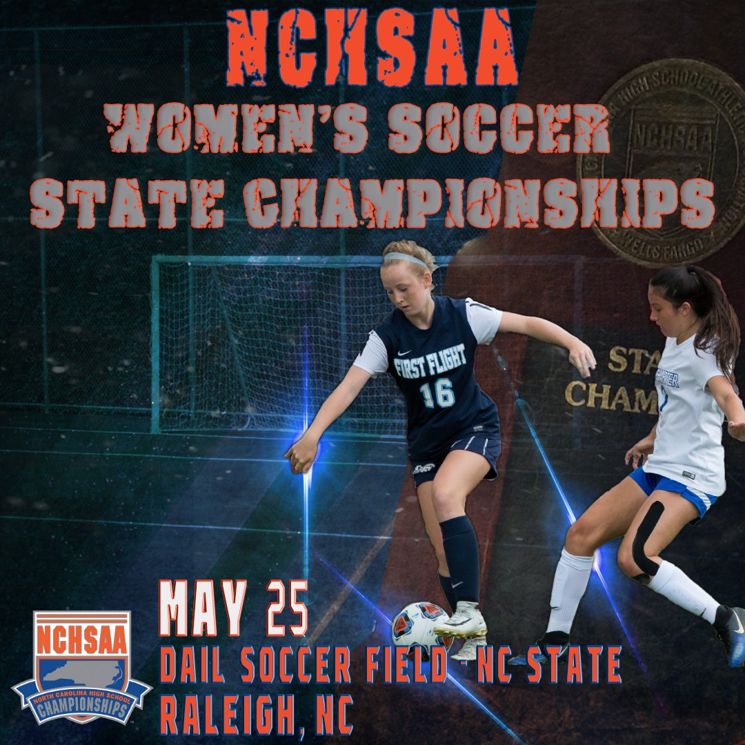 🏆 2019 NCHSAA Women's Soccer State Championships 🏆

🗓️ Sat. May 25
📍Dail Soccer Field <a href="/PackAthletics/">NC State Athletics</a>
⏰11am <a href="/pcsoccernc/">Pinecrest Soccer</a> vs <a href="/HHS_Huskies/">Heritage High School</a>
⏰2pm <a href="/FAHSSports/">FAHS Patriots Sports</a> vs <a href="/UAathletics/">Union Academy Athletics</a>
⏰5pm @chsjags vs <a href="/LNCAthletics/">LNCAthletics</a>
⏰8pm <a href="/TCR_Soccer/">TC Roberson Soccer</a> vs <a href="/EastCH_Sports/">East CH Sports</a>

#NCHSAASOC ⚽️

bit.ly/2GNiG1b