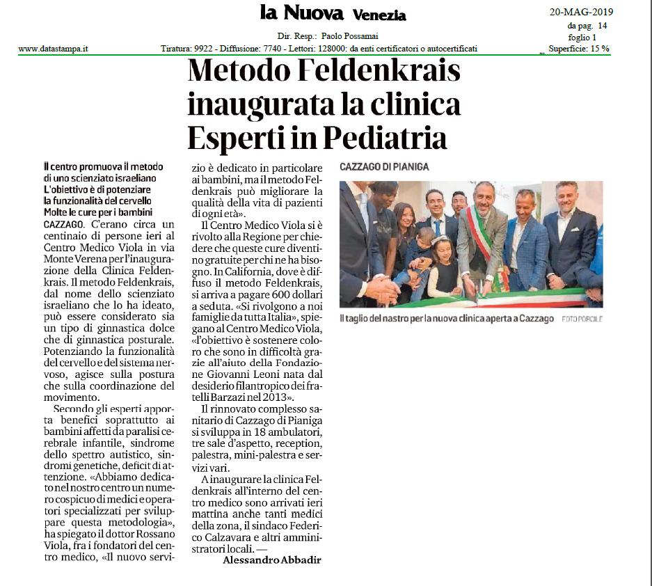 Inaugurazione Clinica Feldenkrais!! 
il metodo Feldenkrais E’ un approccio dolce, delicato, che fondandosi sul concetto di neuroplasticità aiuta il cervello a creare nuove connessioni imparando spontaneamente, lavorando con il movimento e partendo da cosa si sa già fare.