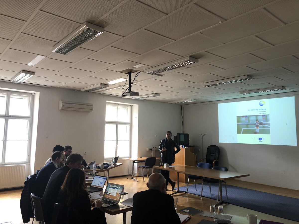 IBIA_bet's tweet photo. Attending the 4th #AMATT international meeting to discuss state of play and next steps of the @EUErasmusPlus funded pilot project training top decisision-makers and media about #matchfixing https://t.co/bXncQW27nw
