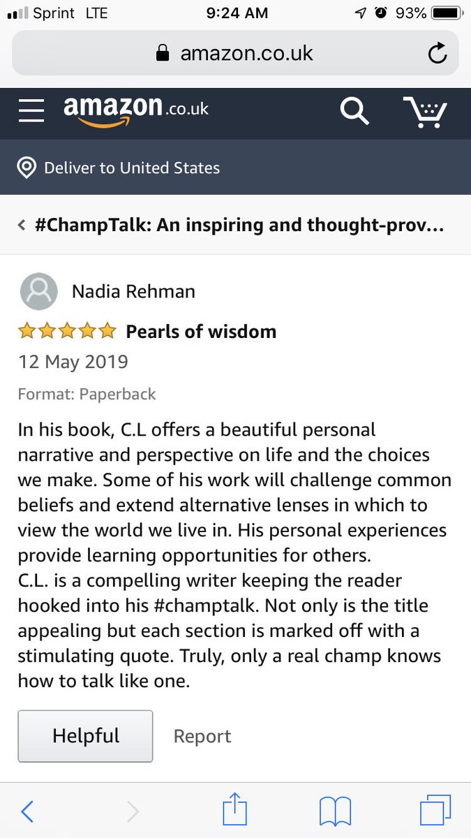 ChampionLife23's tweet image. Heart warming review 🤗 Love from the UK 🇬🇧 #ChampTalk #Influence