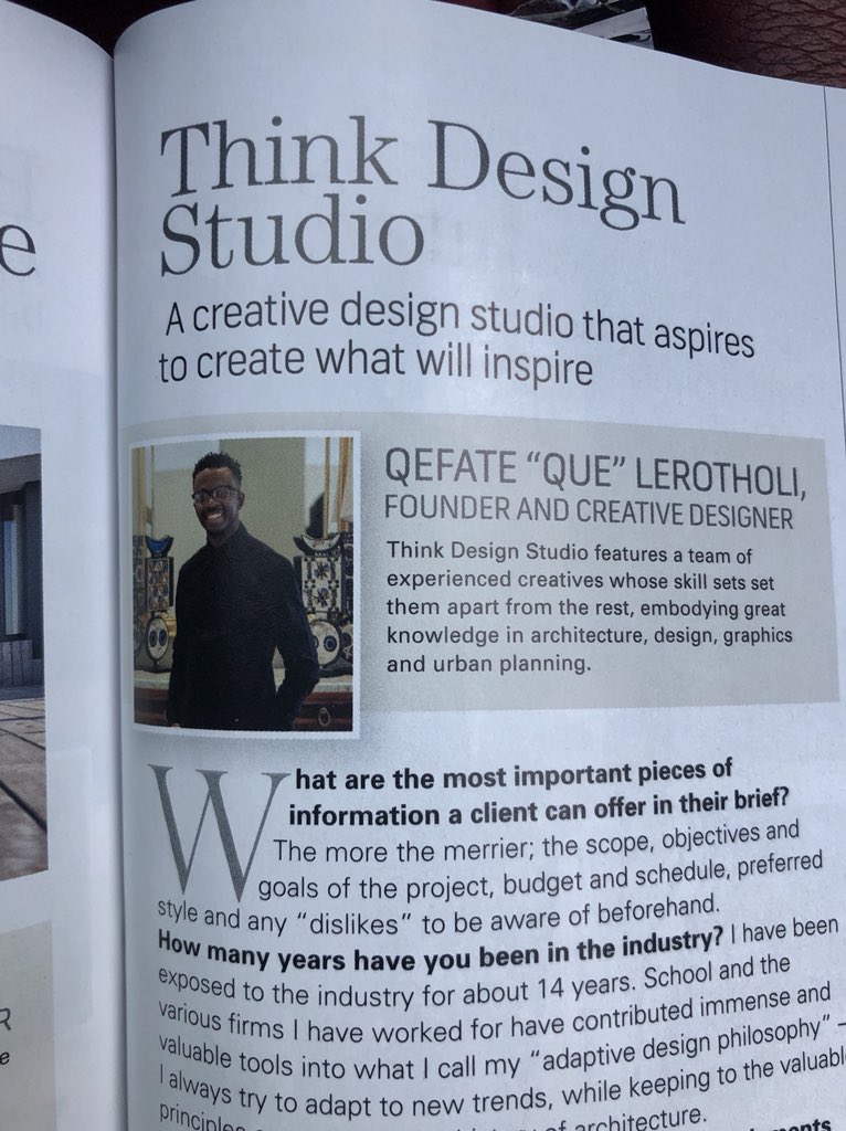 iamELQUE's tweet photo. In leaps and bounds we growing our footprint. Please #retweet, circulate. Our next client could be on your timeline. And most definitely YOUR next dream home, Office, etc could be designed by US.. #thinkdesignstudio #sahomeowner https://t.co/nBNAHvBiyk