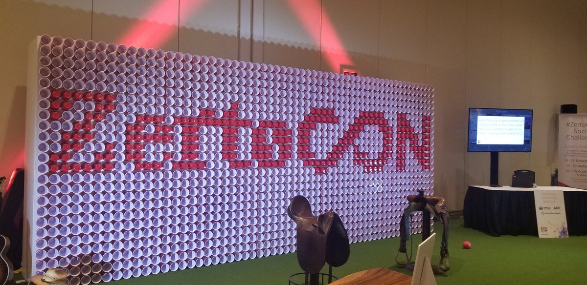 So do you fill those Solo cups with beverages at the end of #ZertoCON ?! #solocup #cocktails #makeitadouble