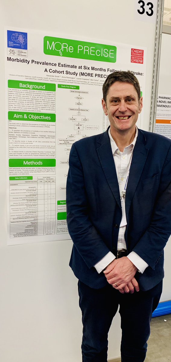 Our stroke research lead Dr Jonathan Hewitt <a href="/CUGeriMSc/">Geriatric Medicine</a> <a href="/ResearchWales/">Health and Care Research Wales</a> - poster presentation <a href="/ESOstroke/">European Stroke Org</a> #ESOC2019 #StrokeHubWales #strokeprevention #strokeresearch #strokeinnovation #strokeeducation #strokerehabilitation  🧠❤️