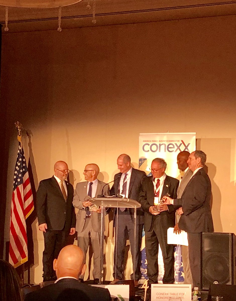 A joyous celebration last night at the <a href="/conexx_AIBC/">conexx</a> annual gala. Congratulations to two true international trade advocates, <a href="/jorgeusafpilot/">Jorge Fernandez</a> and Oded Shorer from <a href="/IsraelAtlanta/">Israel in Atlanta</a>.