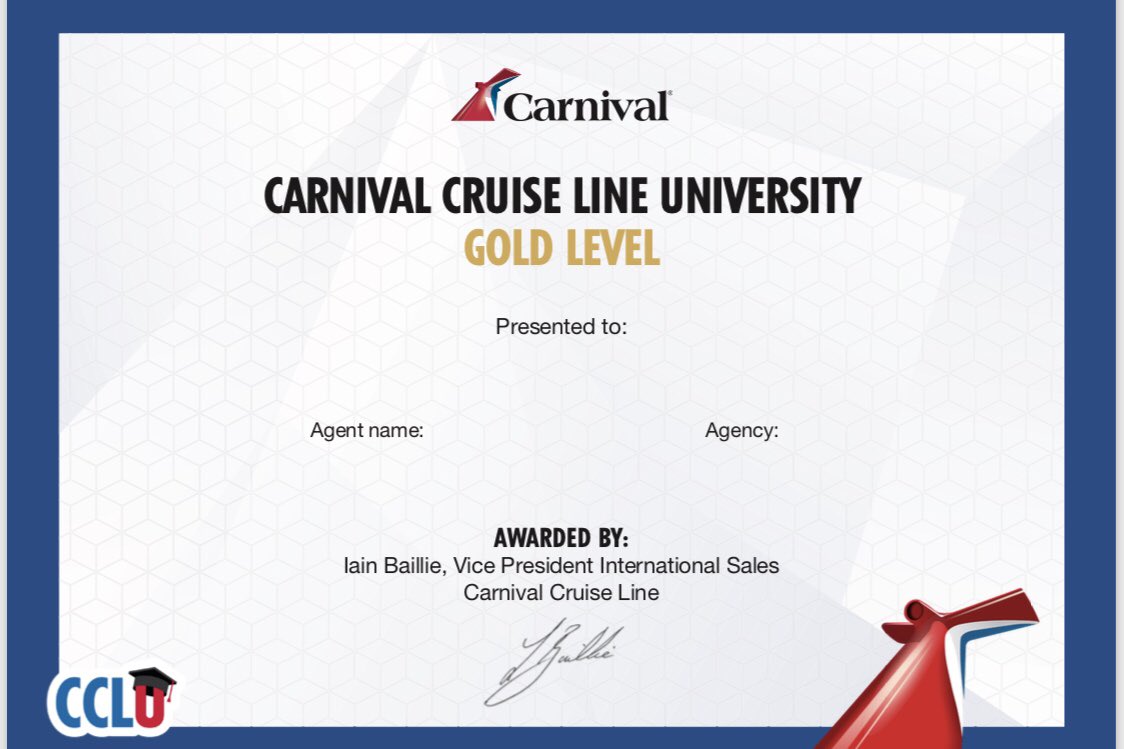 Completed my Carnival Cruises Gold Level training! #mardigras2020
Hayley Heath Virgin Holidays