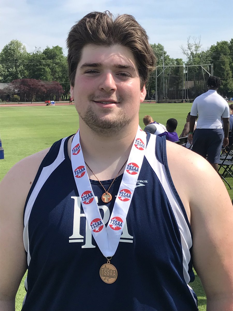 FRAathletics's tweet photo. Congratulations to Will Wheeler who finished in 5th pace in the Boys Shot Put at the TSSAA State Championships. #FRApanthers @brentwoodhmpg https://t.co/rYmmWpafhl