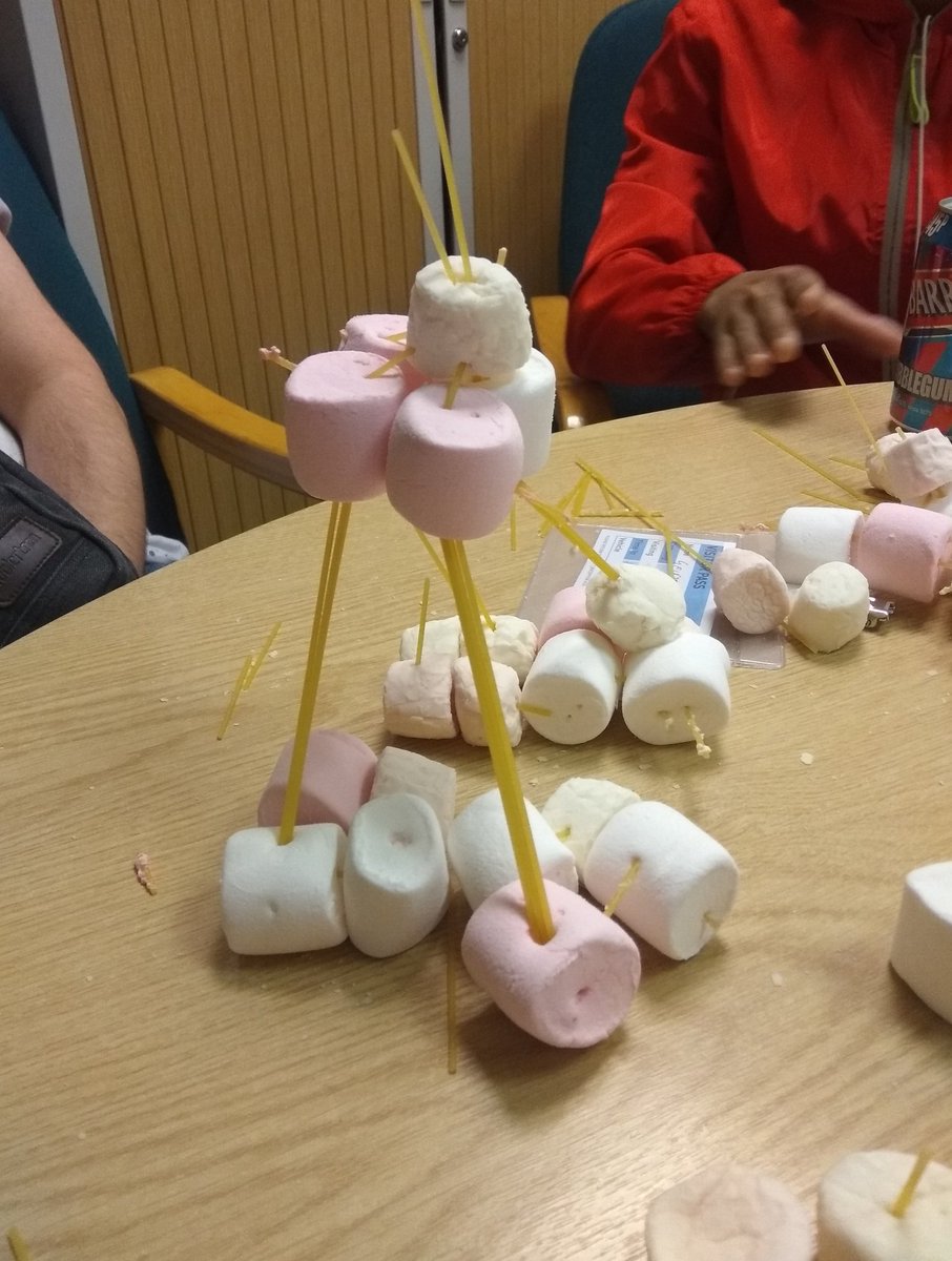 ger_russmencap's tweet photo. Our new cohort started today... Check out our marshmallow and spaghetti structure and ground rules #mencap @mencap_charity #Employment #skills #LearningDisabilities #learning https://t.co/zQ5iUZbqbl