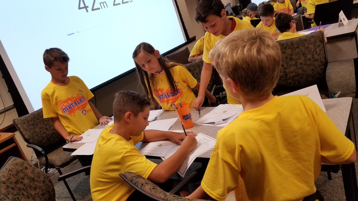 collierschools's tweet image. And the team round has started! We love seeing the collaboration. Good luck Mathletes!! #CCPSProud