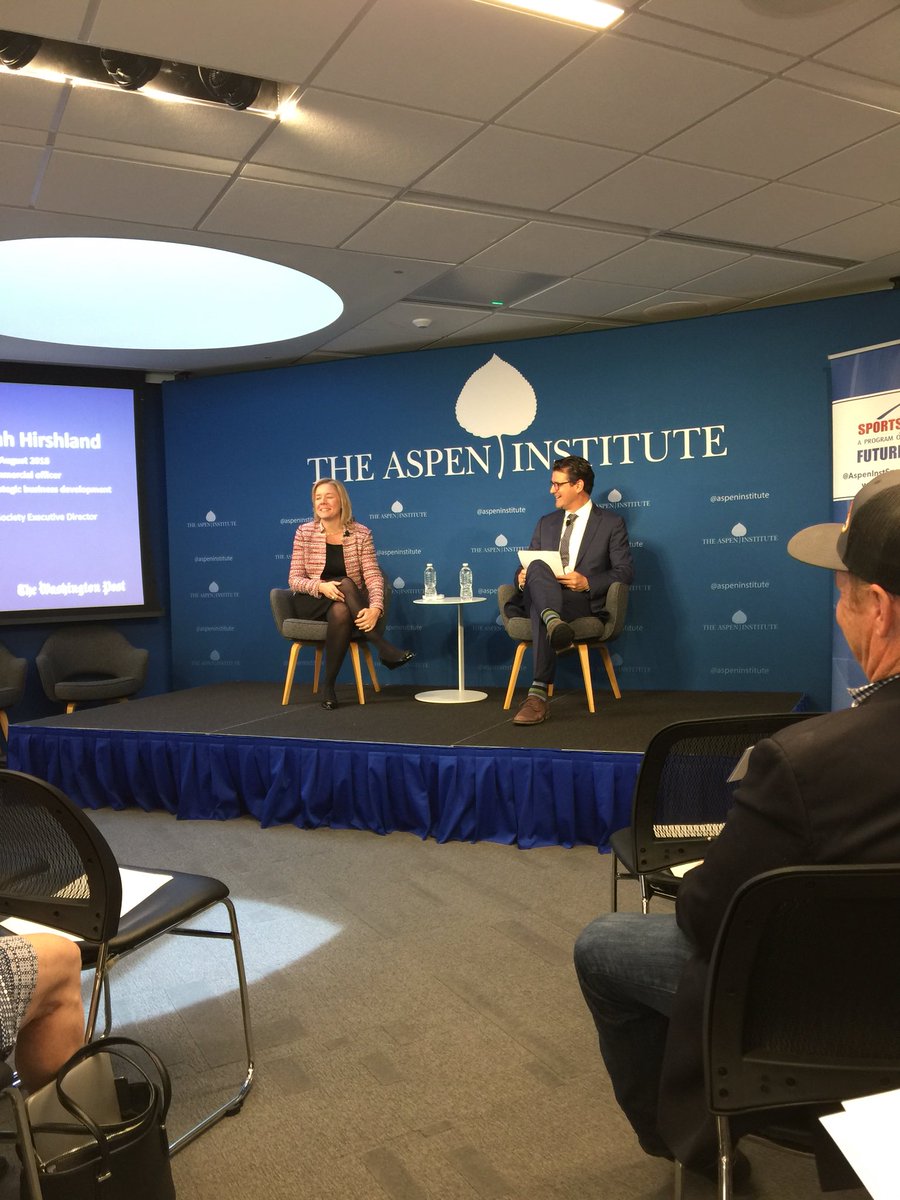 xborders's tweet image. Sarah Hirshland @USOC_CEO sharing important thoughts on the Future of the US Olympic Movement with @TomFarrey @AspenInstSports