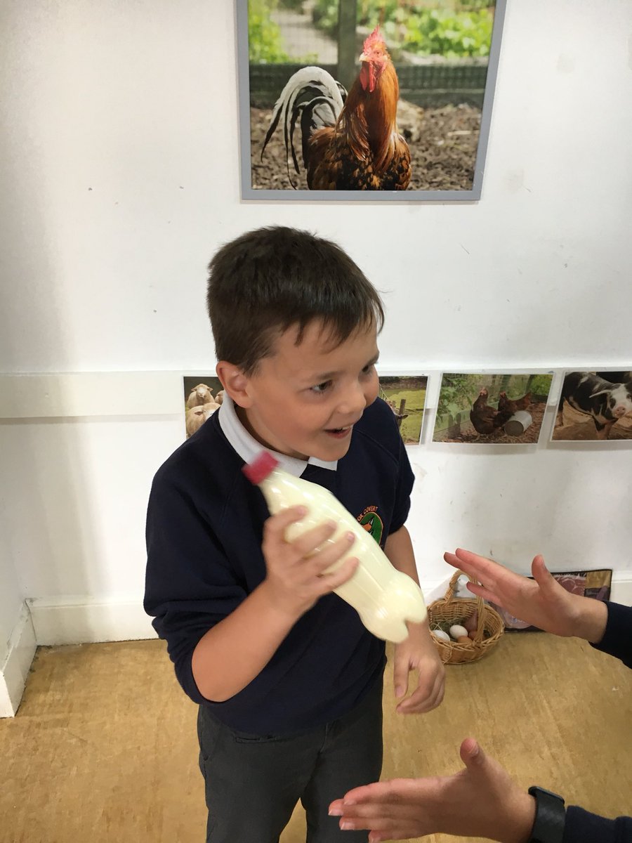 FoxCovertPS's tweet image. Shake shake shaking that cream to make some butter at @GorgieCityFarm