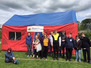 DCIndependence1's tweet image. Today Shropshire fire &amp;amp; rescue came to support our students to learn about fire safety in the home.  24 students who are due to leave us this year attended. Thank you @shropsfire we had a great day!
#smoketent #everymomentmatters #learningthroughdoing