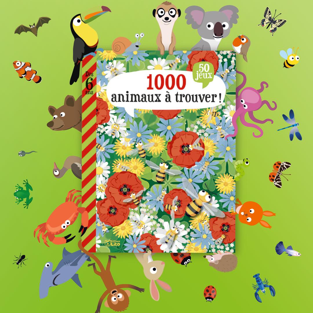 Partez à la recherche des « 1000 animaux à trouver ! » parmi 50 paysages magnifiques à explorer pour apprendre en s’amusant.

Des lamas dans les montagnes, des suricates en Afrique, des papillons à Bornéo et plein d’autres animaux du monde illustrés par Rémy Tornior !