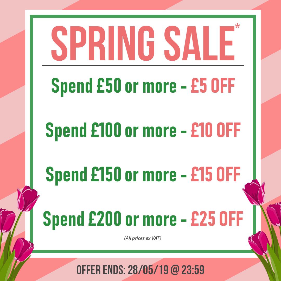 MachineTapping's tweet image. Take advantage of our mega Spring Sale which will make your projects blossom 🌷

Find out more: bit.ly/2JV9uLD

#spring #bankholiday #sale #offer