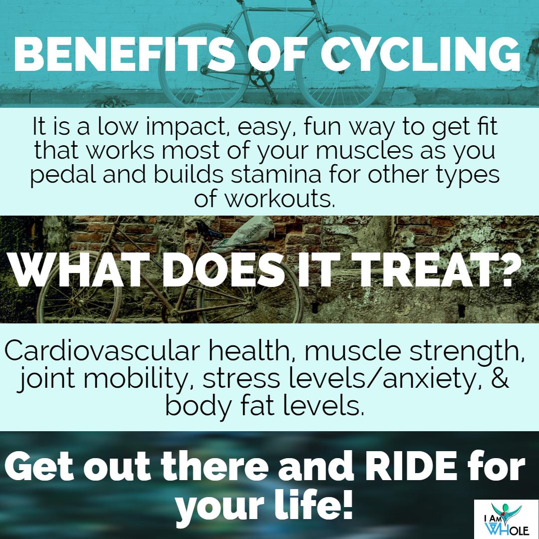 We aren't just riding bikes for no reason. Cycling is a total body workout! We can't wait to see you at our Ride With Us event. Tickets: bit.ly/RidewithusIAW