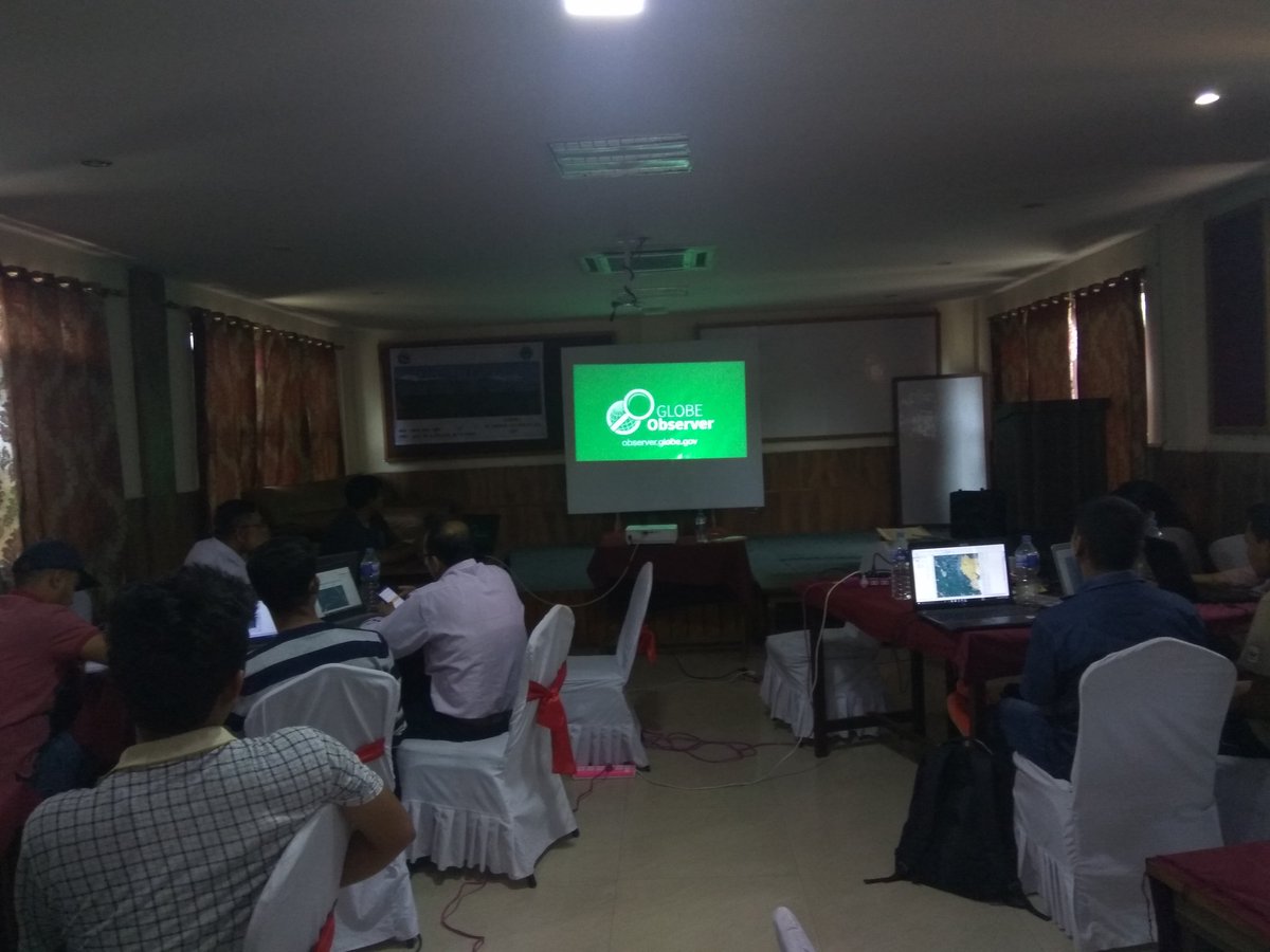 Prabeshrestha07's tweet image. giving short introduction and training to globe observer for data collection to forestry officials. #globeobserver #NASA #EarthObservation  #BiodiversityDay #IPBES