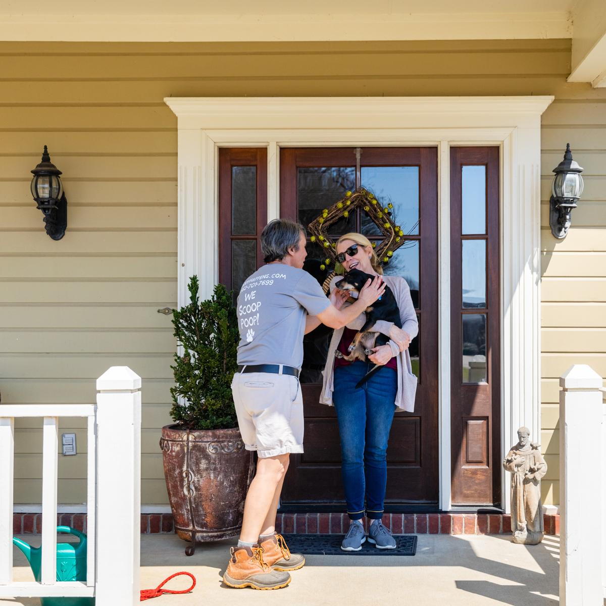 Keeping your hands clean and your yard green!