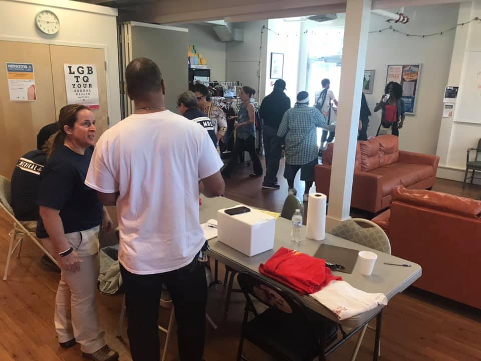 WeberRenew's tweet photo. Huge thank you to our partners at the @RIHEALTH and the @RIMRC for their help making our #Hepatitis C testing and #HepA vaccination event such a success! Dozens tested and vaccinated in celebration of Hepatitis Awareness Month #HepAware19 #peersupport #harmreduction @HealthyPVD https://t.co/jR8uDVsiWP
