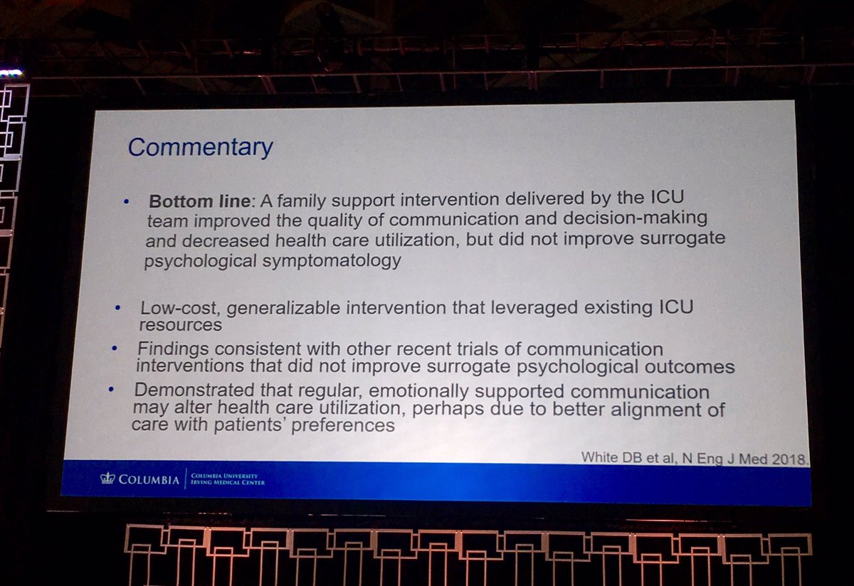 GarchaMed's tweet image. Palliative Care Year in Review by Dr. May @Columbia.  Summary 👇🏼 #ATS2019 #pallipulm @dina_khateebDO